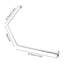 Corner Shower Curtain Rod for Bathroom Bathtub