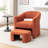Torrence Upholstered Barrel Chair With Ottoman-549360602