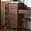 Commode multifonctionnelle en bois de noyer noir