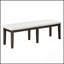 Ensemble de salle à manger 6 pièces de style classique avec finition espresso foncé, rallonge, banc et chaises rembourrées confortables pour des repas élégants