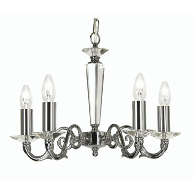 Braesgate 5 - Light Candle Style Chandelier