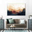 «Calming Mountainscapes Sierras Abstract Landscape», reproduction sur toile-92520103
