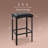 Modern Counter Height Bar Stools Set, PU Leather Upholstered Kitchen Island Stools with Footrest & Metal Frame-316392098