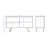 Tudor 53" Contemporary Modern Sideboard With 4 Shelves in Maple Cream and White-1263307388