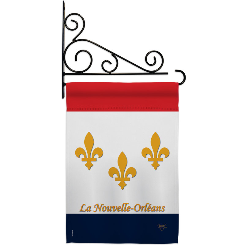 Double Sided 18.5'' H x 13'' W Polyester Flag Set