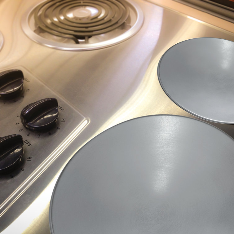 Stove Top Cover - Blue-Gray Marble Glass