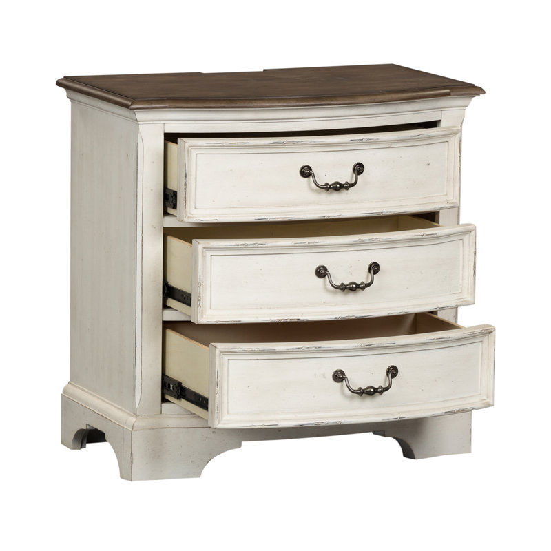 Julieanne 3-Drawer Nightstand