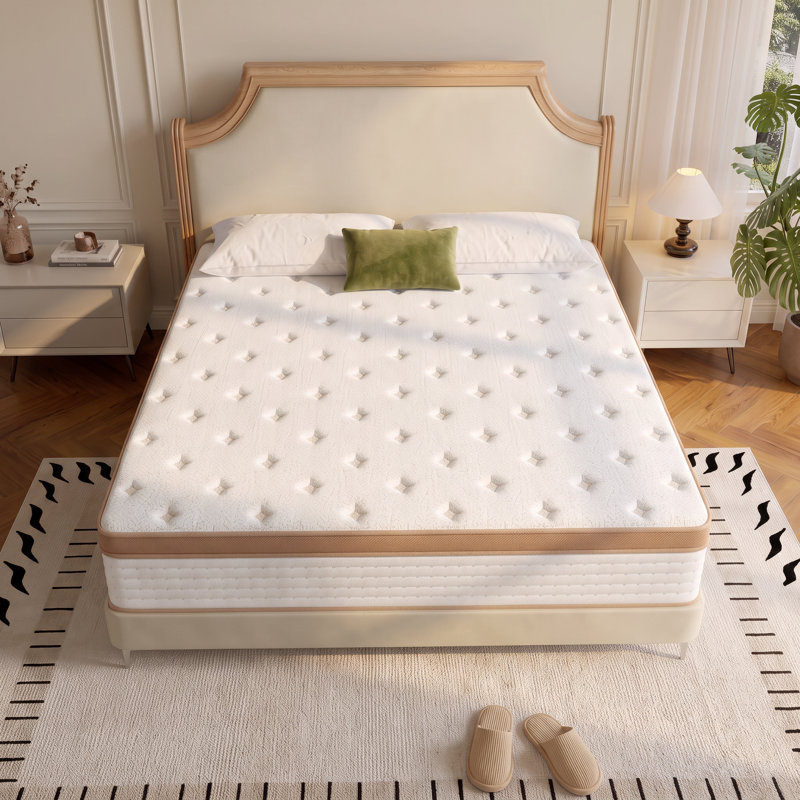 Twin Size Mattress,Memory Foam Mattresses for Cooling Night Sleep , Bed Mattress with Memory Foam and Pocket Springs  for Pressure Relief & Spinal Alignment - Mattress in A Box