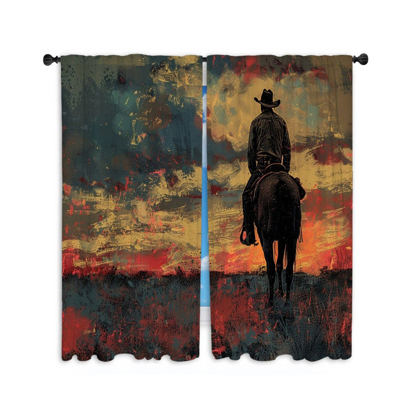 Jannete Room Darkening Curtain Pair, 20" W x 54" L