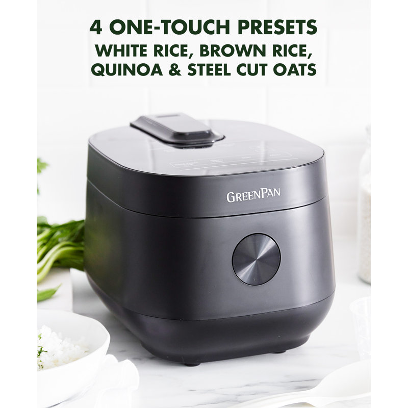 GreenPan Traditional Rice & Grain Cooker, Black