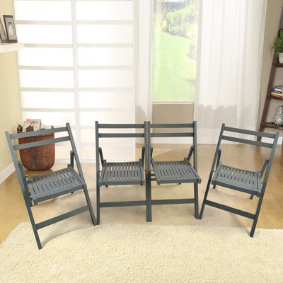 Ensemble polyvalent de chaises pliantes en bois pour diverses occasions