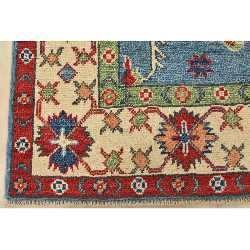One-of-a-Kind 4'1'' X 5'11'' Wool Area Rug in Blue