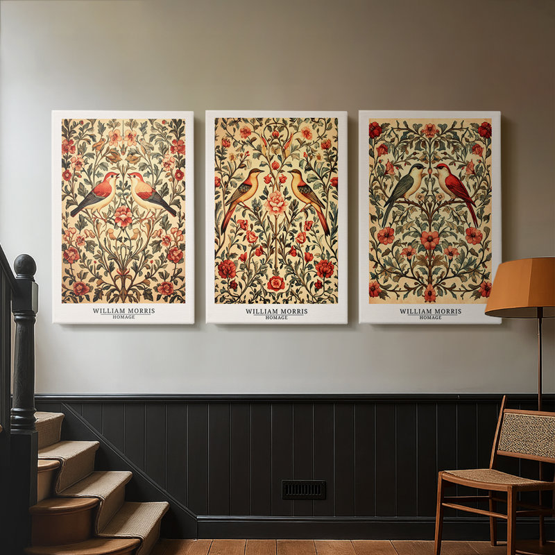 Série sur toile tendue sur mesure - Coffret personnalisé de 3 pièces, H 12 po x l 24 po