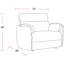 Fauteuil inclinable électrique à accoudoirs circulaires Bre-1009058543