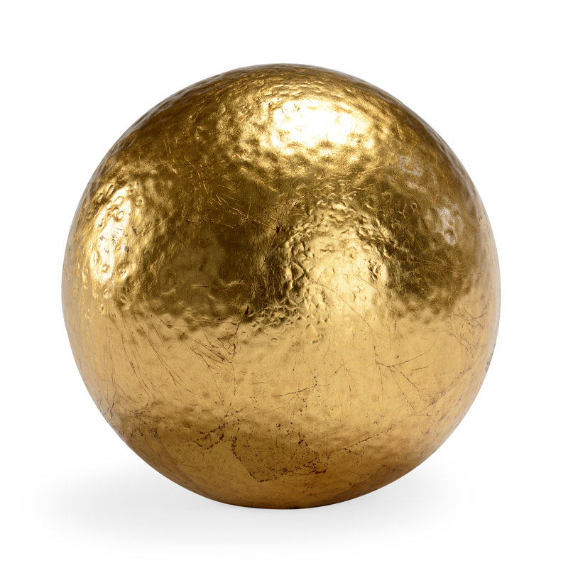 Abstract Figurines & Sculptures, 6" H x 6" W x 6" D, Gold