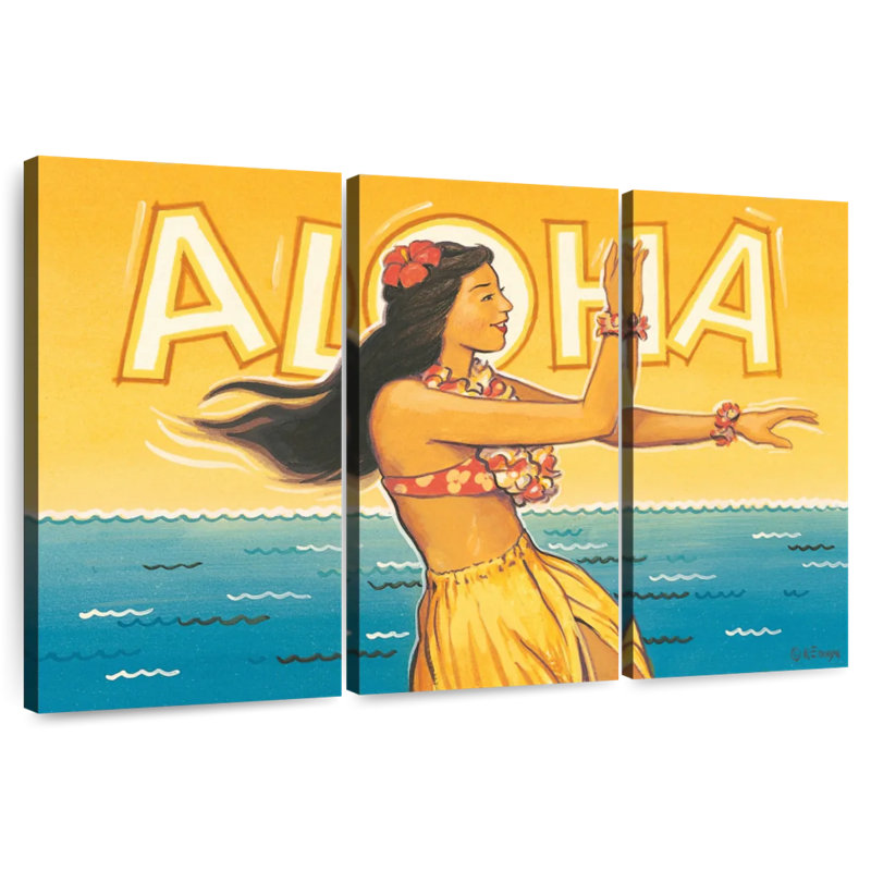 Gillard Aloha Hawaii II, 32" H x 50" W