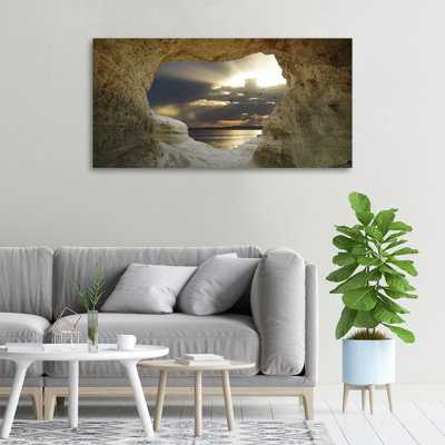 Seaside Cave - Wrapped Canvas Print