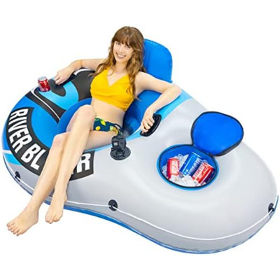 2026 New & Upgraded Heavy Duty River Tube Inflatable, Premium Water Float To Lounge Above Lake And River, Outdoor Water Raft Sport Fun, Recreational Use