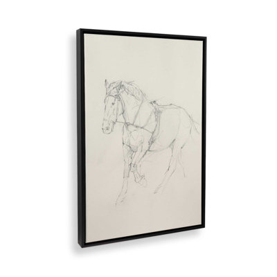 «Bridled Horse Courir croquis II» par Ethan Harper, reproduction d'art