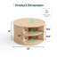L'ensemble de tables basses 3 pièces comprend une table basse ronde et 2 tables de bout cannelées-1902277001