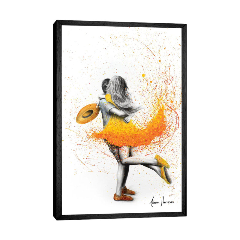 Sunday Together by Ashvin Harrison - Print on Canvas, 152.5 cm H x 101.5 cm W, Black Framed