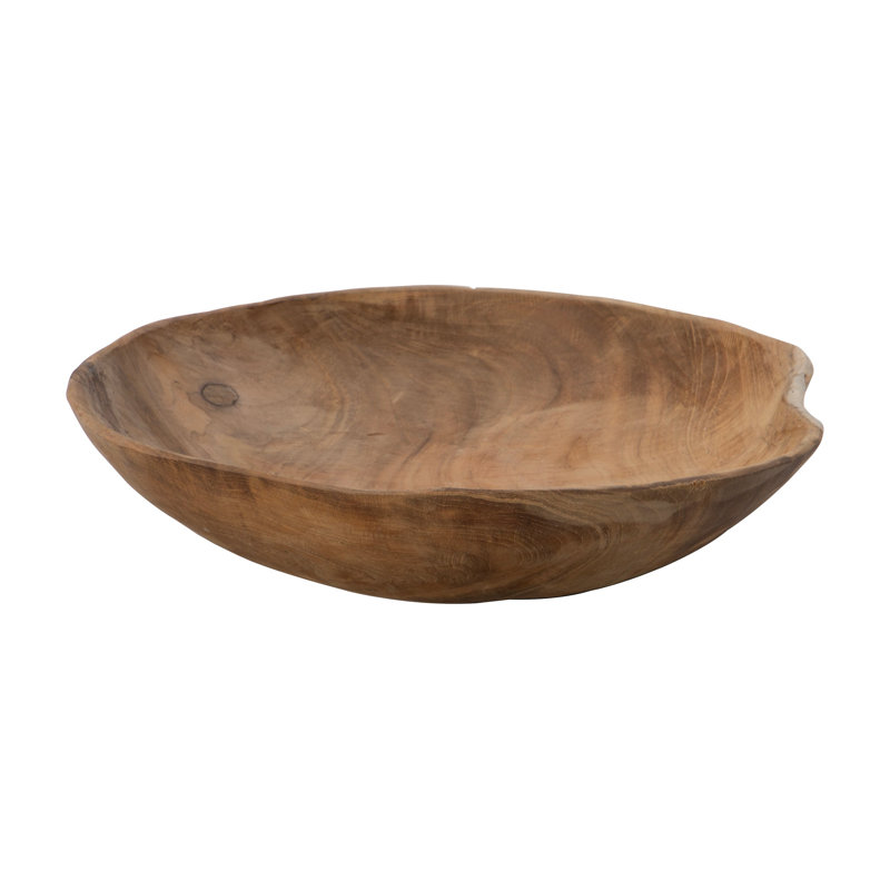 Millwood Pines Aayanah Teak Serving Bowl