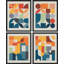 Reproduction de 4 pièces Mid-Century Mid-Century-90605253-90605254