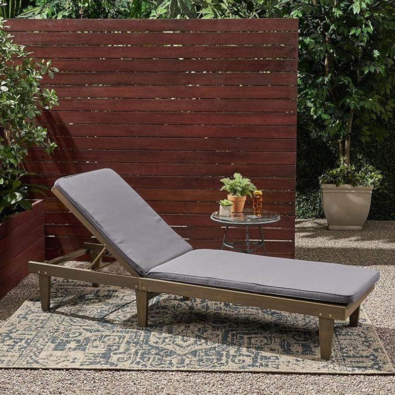 NADINE CHAISE LONGE, Dark Gray, Brown, 1