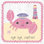 «Nautical Friends II Girly» par Moira Hershey - art textuel sur toile tendue