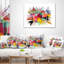 Édifice - Coussin imprimé abstrait-30967733-30967737