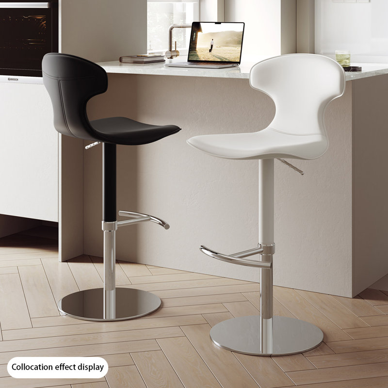Chaise d'appoint noire à dossier solide (ensemble de 2), Noir