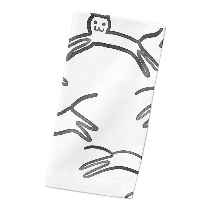 Cotton Animal Print Square Napkin