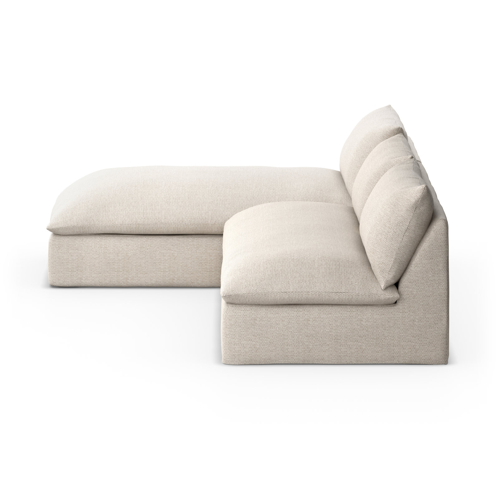 Ammon 111" Patio Sectional, Faye Sand