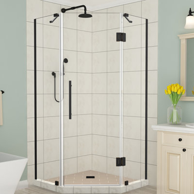 Cabine de douche à charnière inclinable 40 po x 72 po néo Merrick