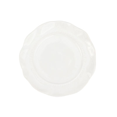 Assiette à salade blanche Giorno