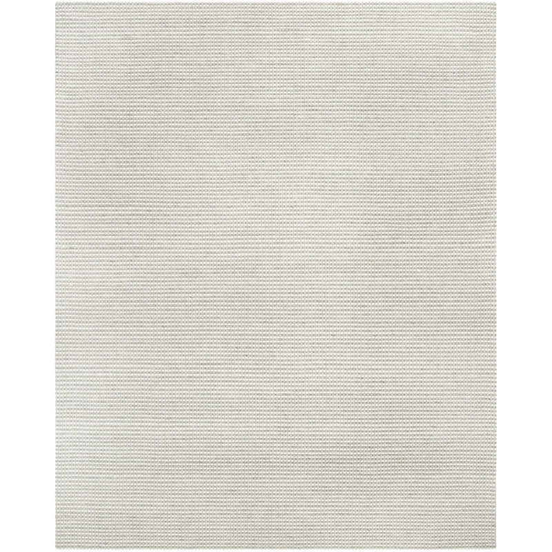 Tapis argent / ivoire tissé à la main Tulane, Rectangle 8 pi x 10 pi