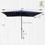 Parasol de marché rectangulaire 10 pi x 6 pi 6 po-88147270