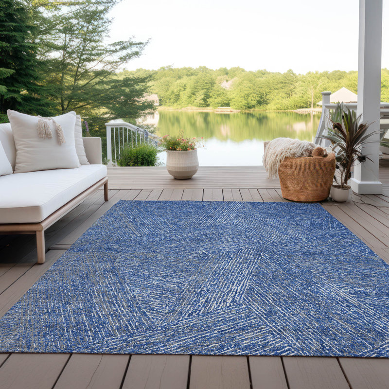  Chayden Indoor/Outdoor Chantille ACN991 Gray Area Rug, Rectangle 5' x 7'6"