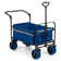 Chariot de Transport Pliable Métal Jardin Camping 4 Roues 360° Charge