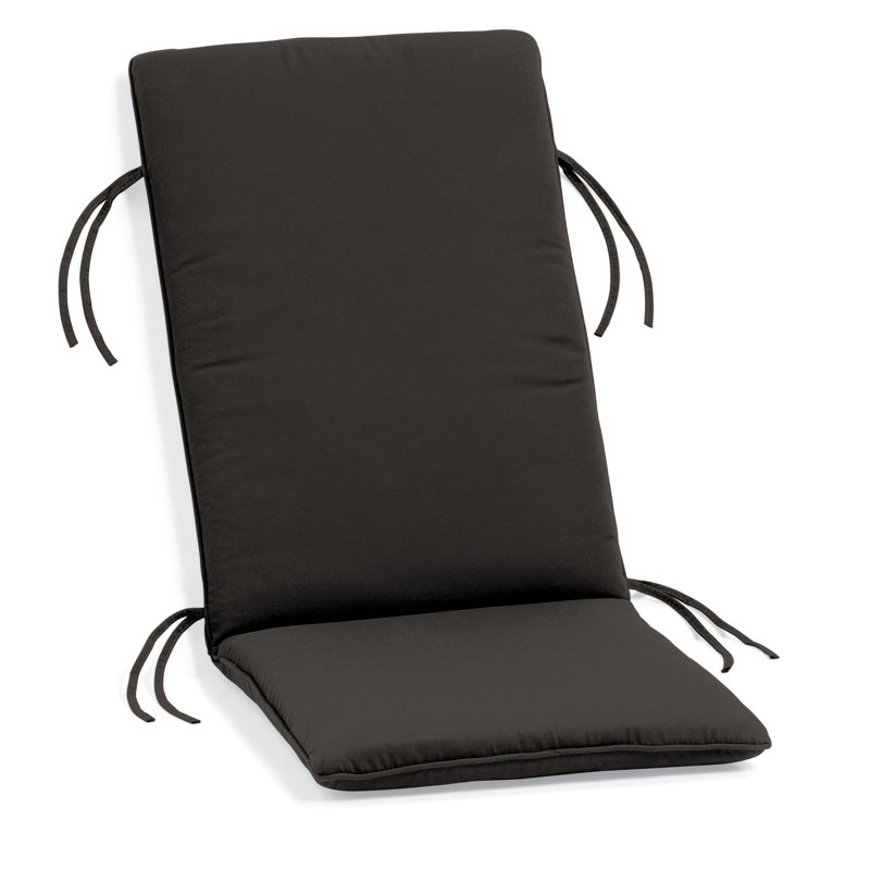 Siena Sunbrella Outdoor Lounge Chair Cushion, Canvas Black
