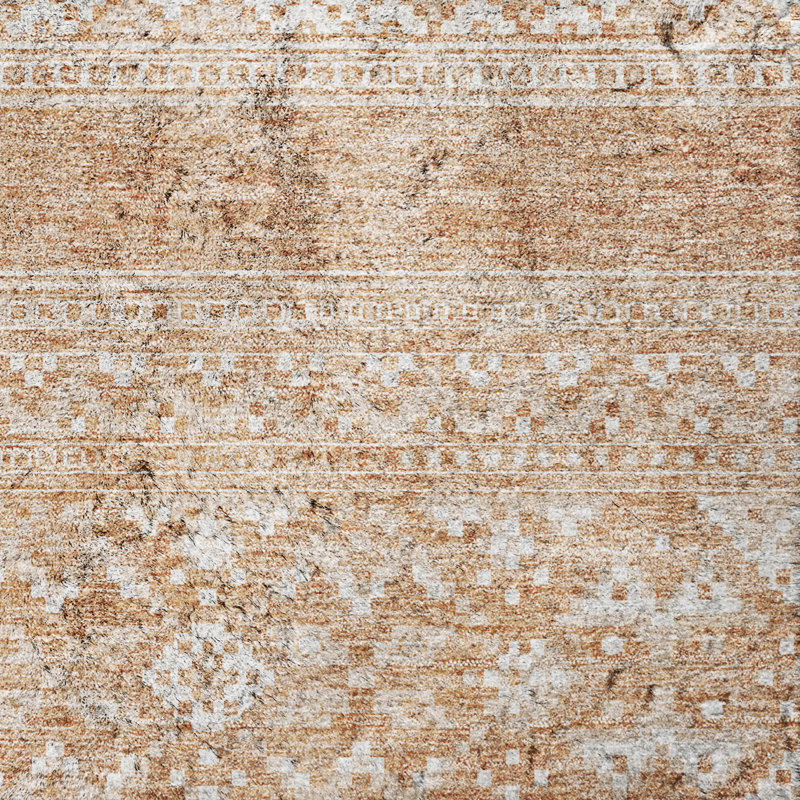 Tapis à poil long de qualité supérieure lavable à la machine ADS714, Copper, 10 pi x 14 pi
