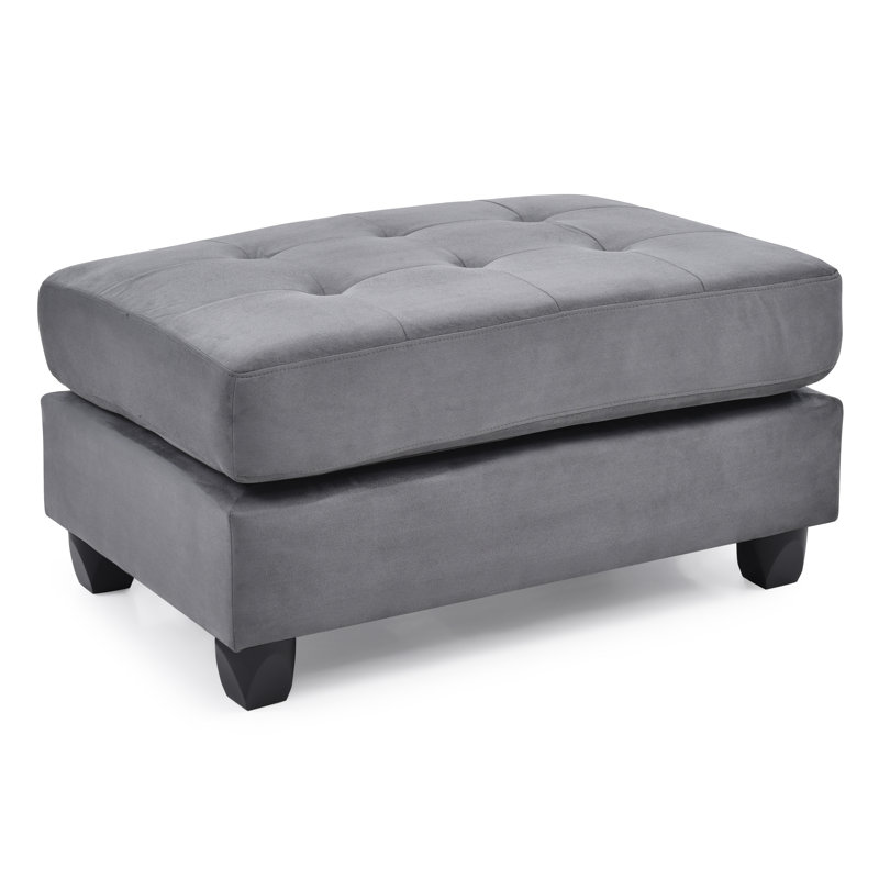 Malone Ottoman, Gray, Gray