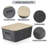 Set of 6 Stackable 5.2QT Plastic Storage Containers With Bamboo Lids & Label Holder, 10×7.2×4.1 Inch Multipurpose Organizer Bins for Pantry Closet Desk Office-129676937