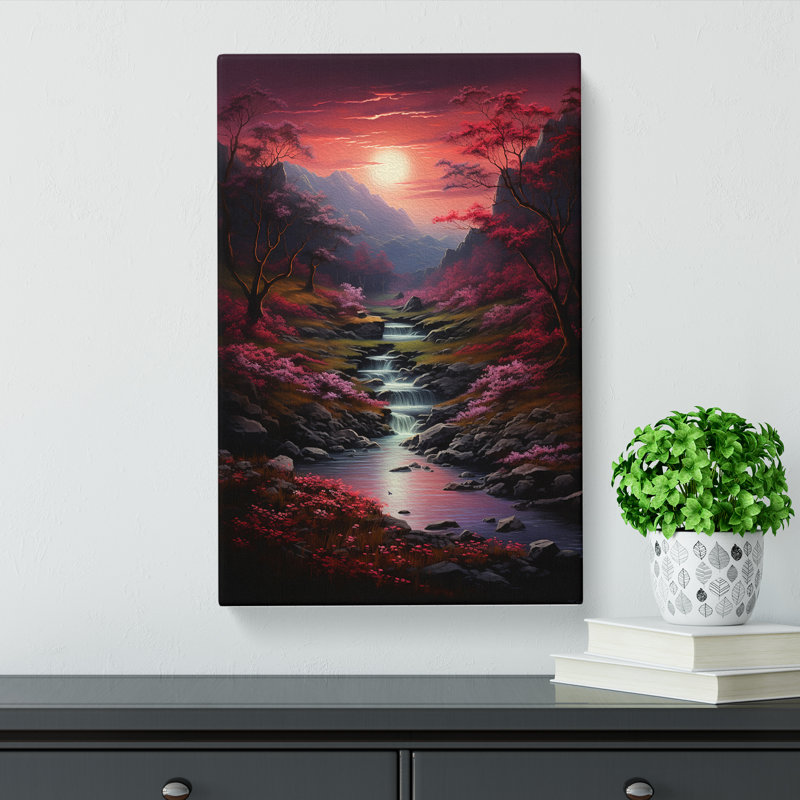 Landscape Tachisme - No Frame Print, 50cm H x 35cm W x 3cm D