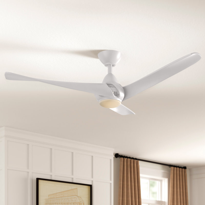 Cairo 52'' Ceiling Fan with LED Lights, White