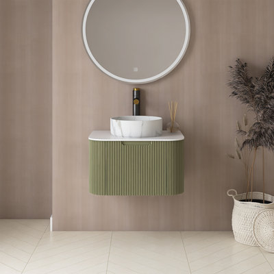 Ensemble de meuble-lavabo mural 24 po