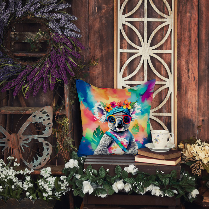 Coussin Hippie, H 14 po x l 14 po