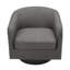 Applewold Upholstered Swivel Barrel Chair with Solid Wood Base-2010761266