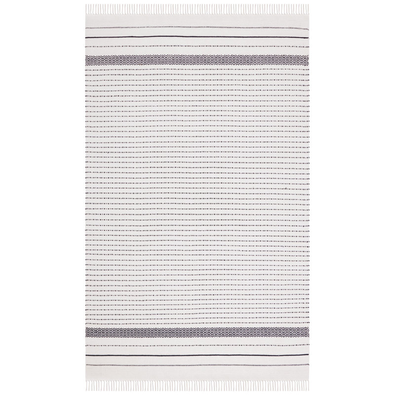 Tapis en coton à tissage plat Solon Kilim, Rectangle 6 pi x 9 pi