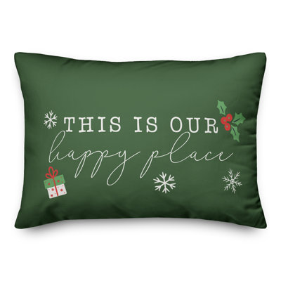 Abstract Snowflakes Throw Pillow I